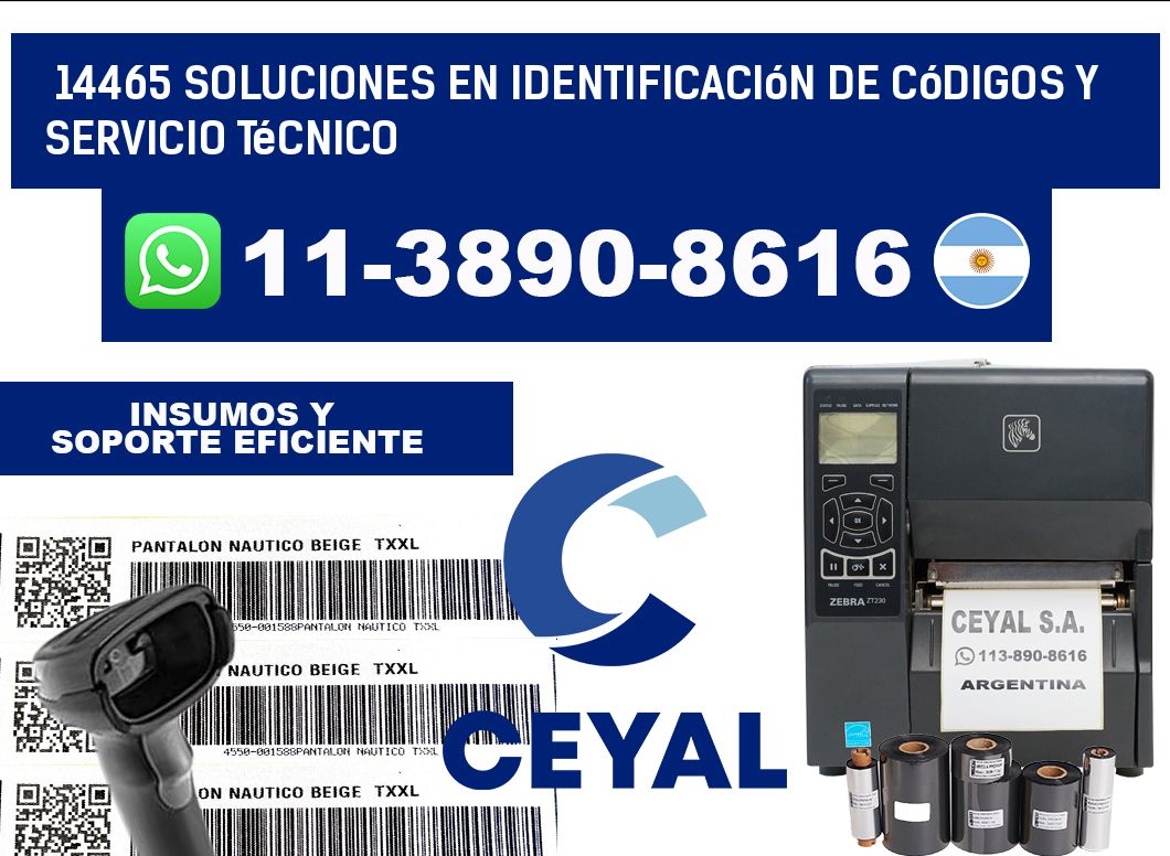 14465 Soluciones en Identificación de códigos y Servicio Técnico