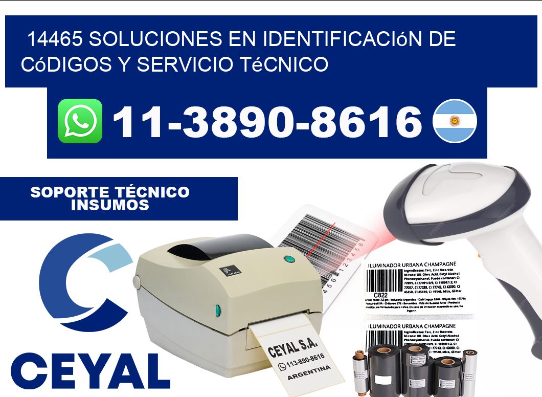 14465 Soluciones en Identificación de códigos y Servicio Técnico