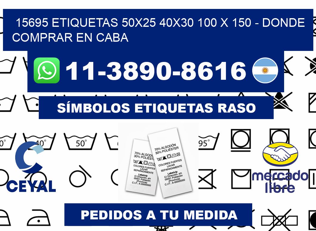 15695 etiquetas 50x25 40x30 100 x 150 - Donde Comprar en Caba