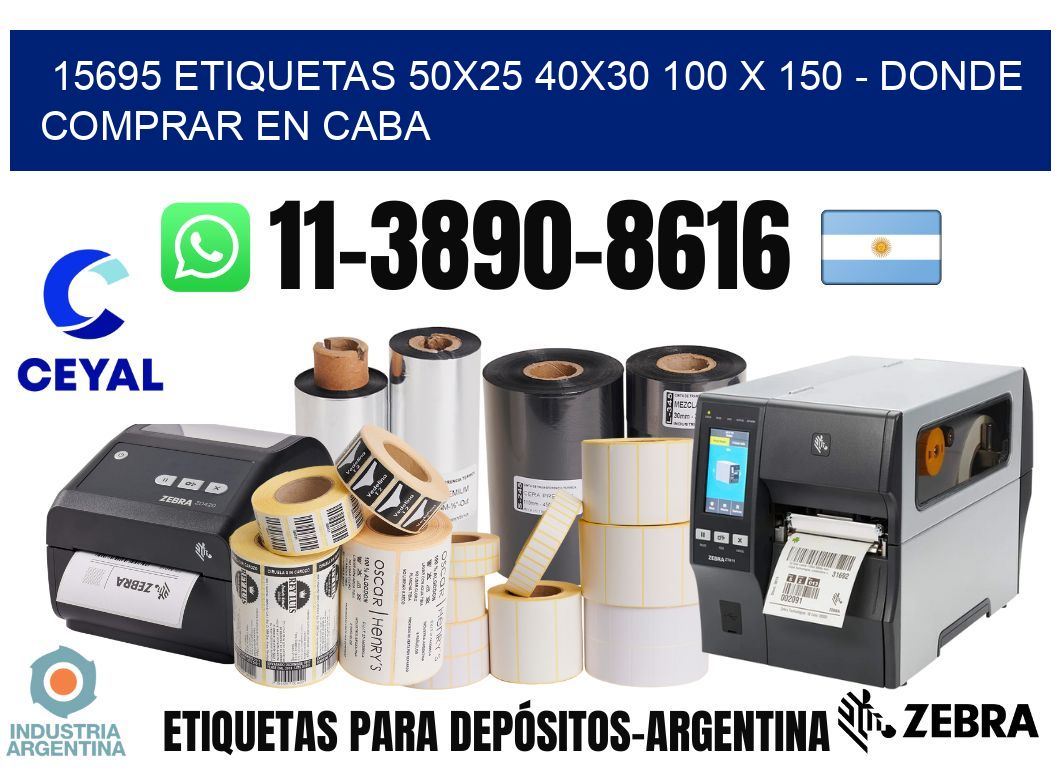 15695 etiquetas 50x25 40x30 100 x 150 - Donde Comprar en Caba