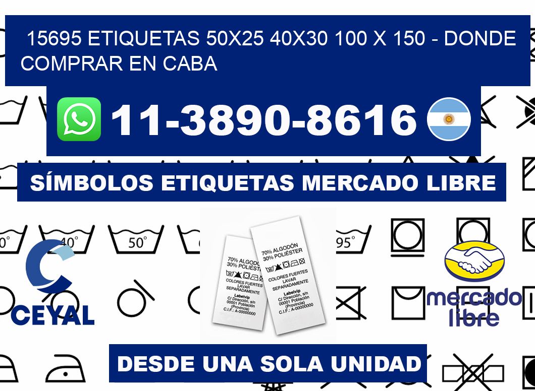 15695 etiquetas 50x25 40x30 100 x 150 - Donde Comprar en Caba