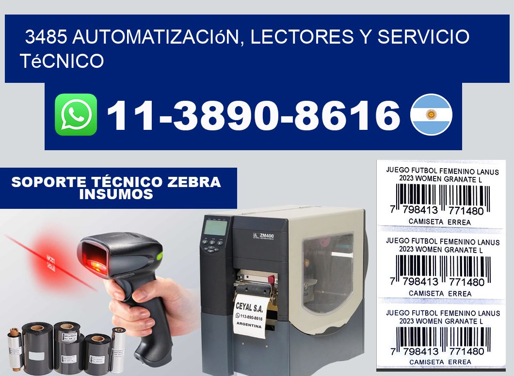 3485 Automatización, Lectores y Servicio Técnico