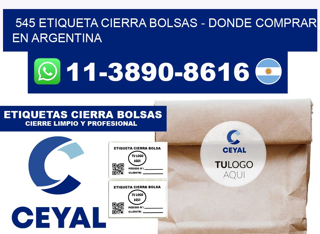 545 etiqueta Cierra Bolsas - Donde Comprar en Argentina