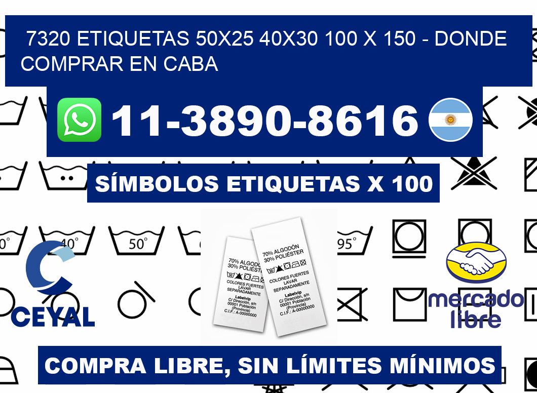 7320 etiquetas 50x25 40x30 100 x 150 - Donde Comprar en Caba