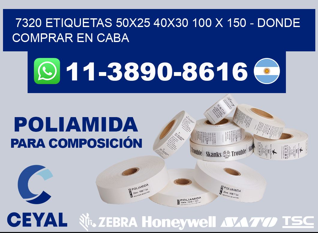 7320 etiquetas 50x25 40x30 100 x 150 - Donde Comprar en Caba