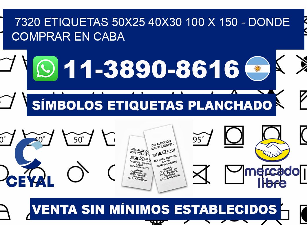7320 etiquetas 50x25 40x30 100 x 150 - Donde Comprar en Caba