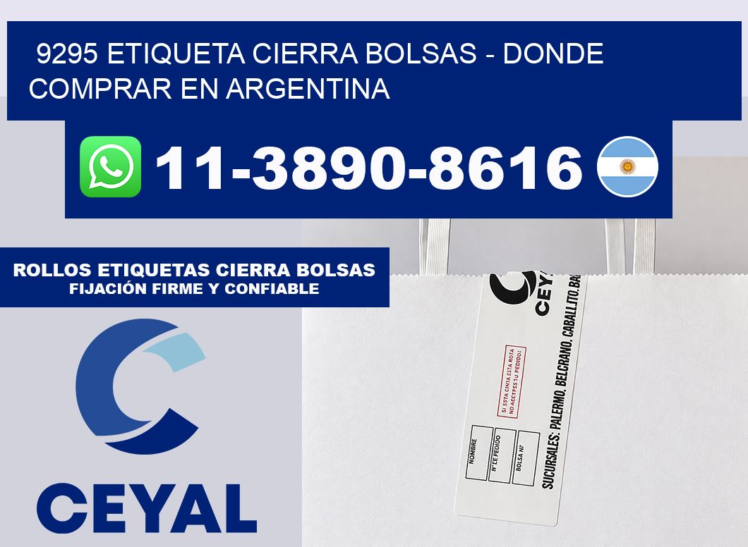 9295 etiqueta Cierra Bolsas – Donde Comprar en Argentina