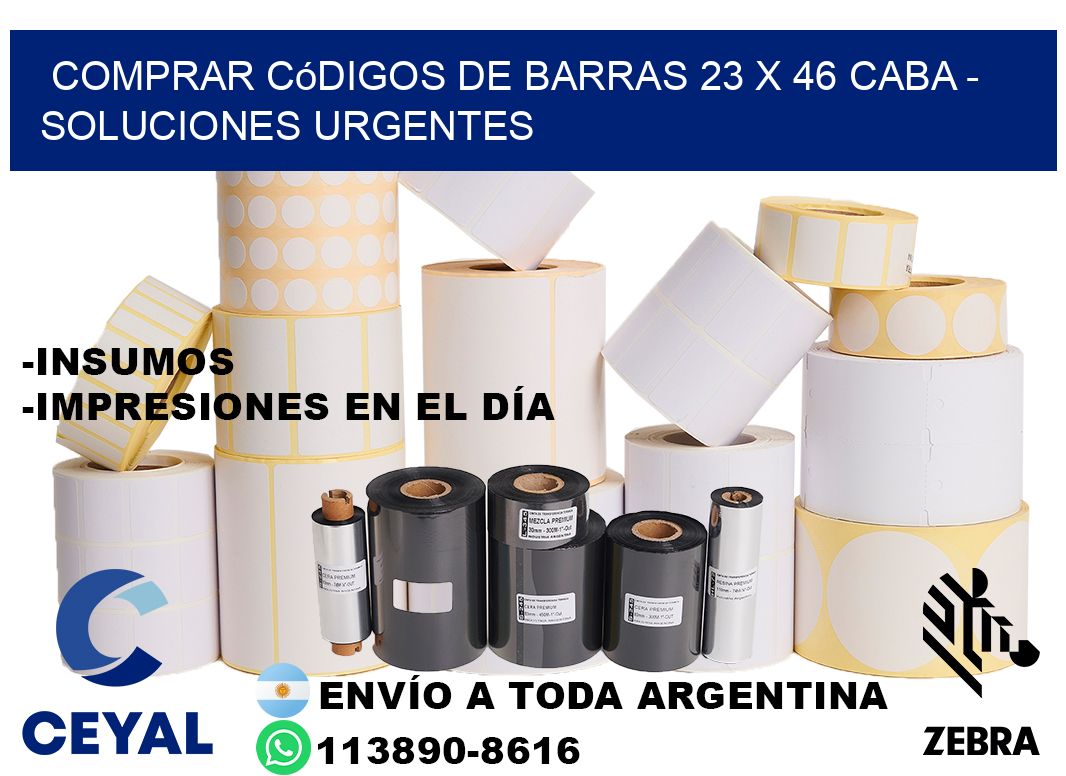 Comprar códigos de barras 23 x 46 CABA - soluciones urgentes