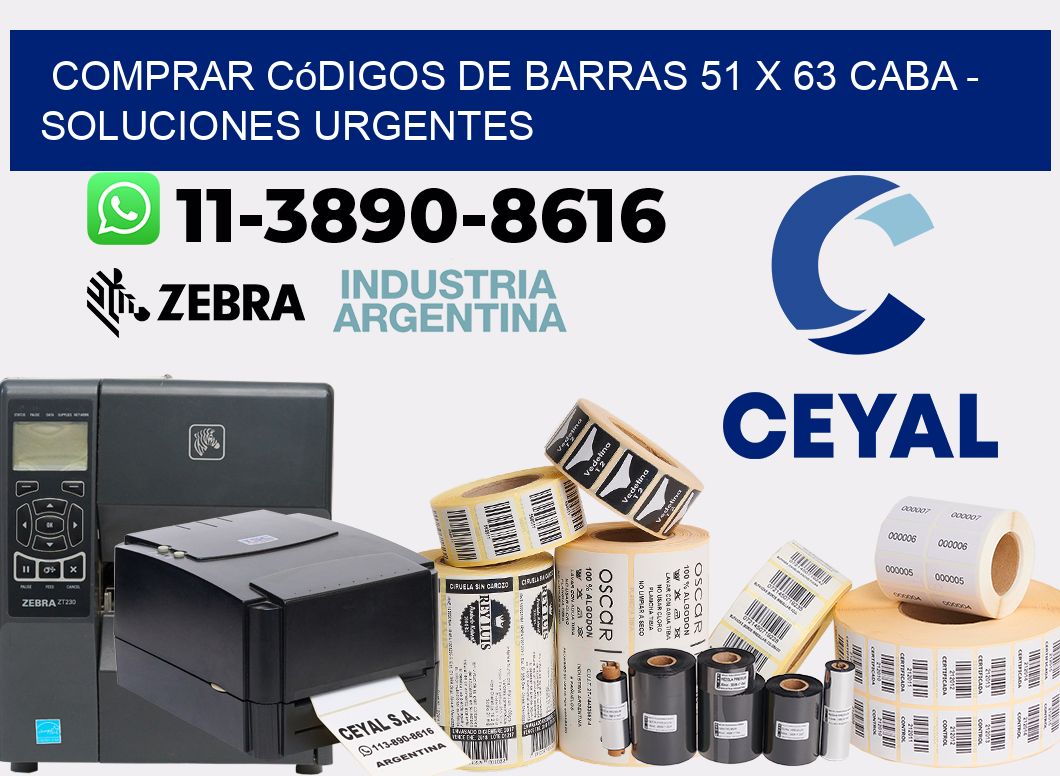 Comprar códigos de barras 51 x 63 CABA - soluciones urgentes