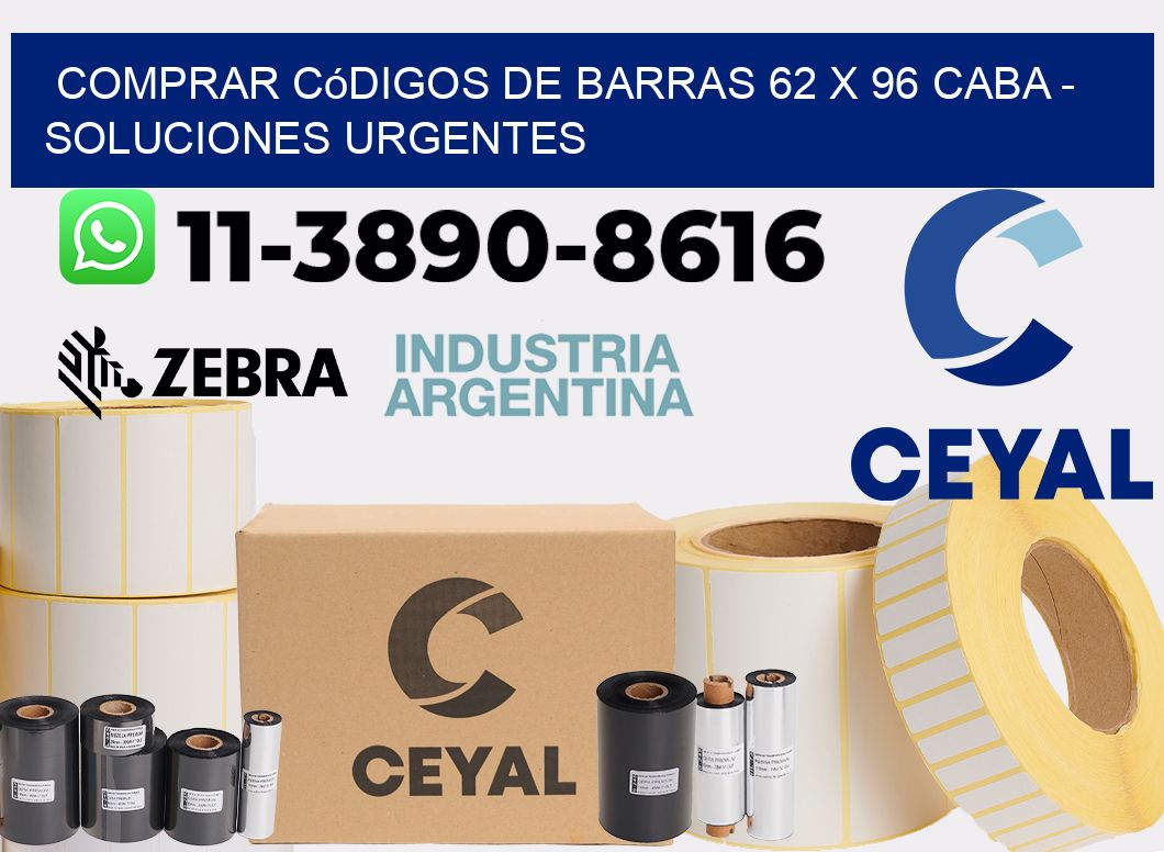Comprar códigos de barras 62 x 96 CABA - soluciones urgentes