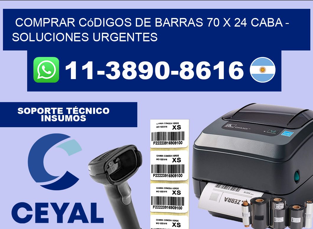 Comprar códigos de barras 70 x 24 CABA – soluciones urgentes