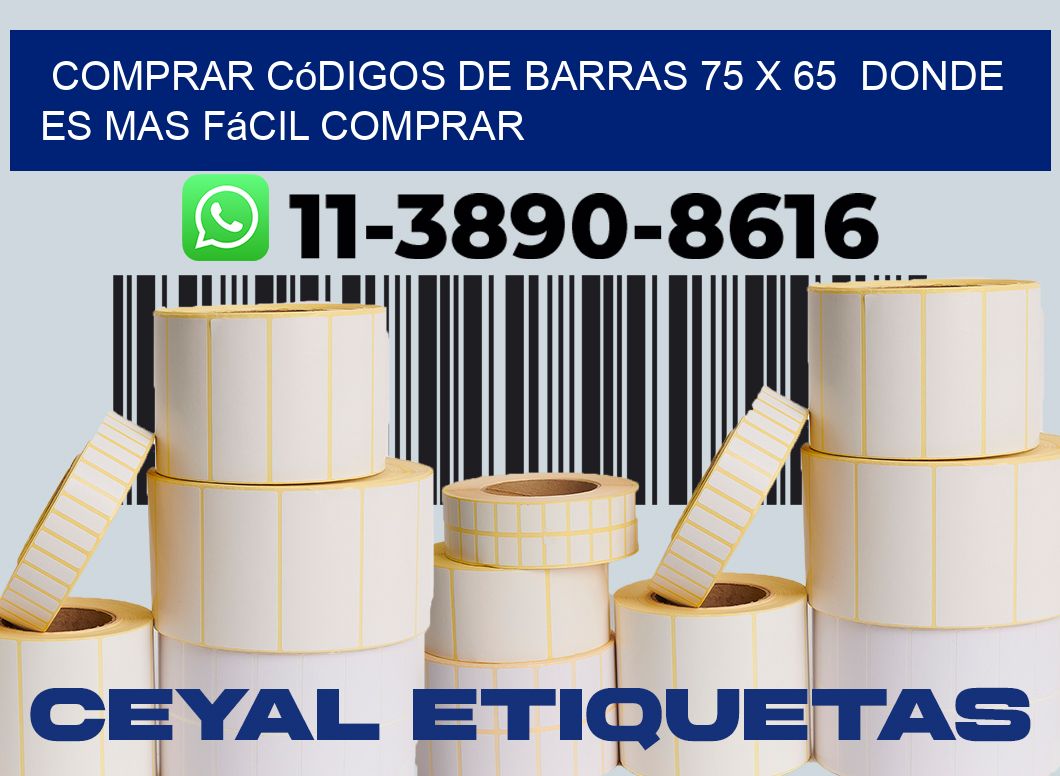 Comprar códigos de barras 75 x 65 Donde es mas fácil comprar