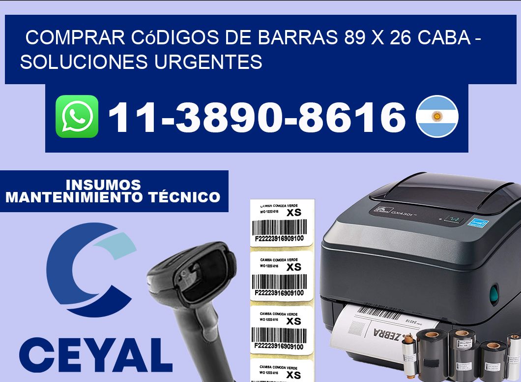 Comprar códigos de barras 89 x 26 CABA – soluciones urgentes
