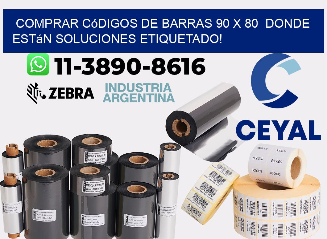 Comprar códigos de barras 90 x 80  donde están soluciones etiquetado!