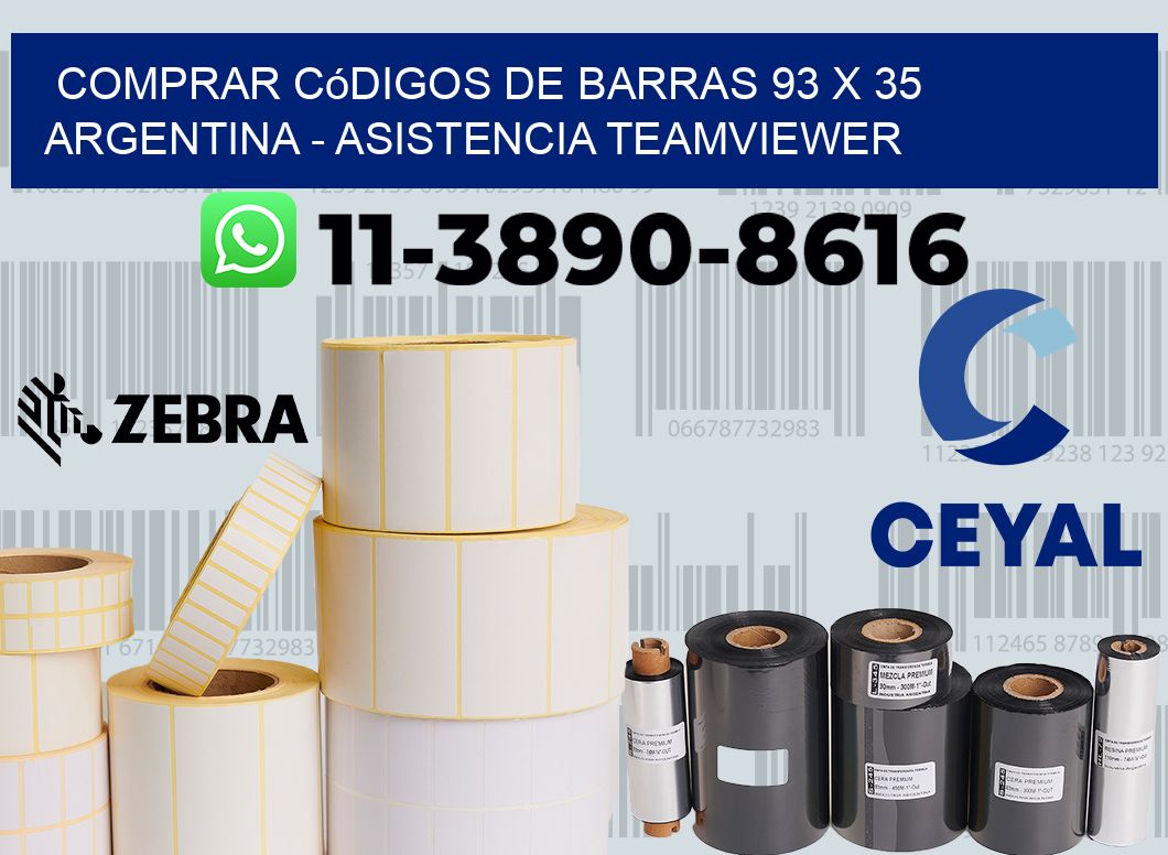 Comprar códigos de barras 93 x 35 argentina - asistencia teamviewer