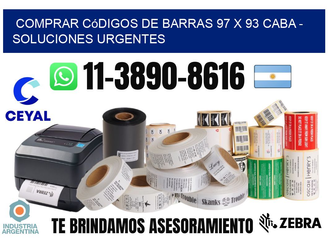 Comprar códigos de barras 97 x 93 CABA - soluciones urgentes