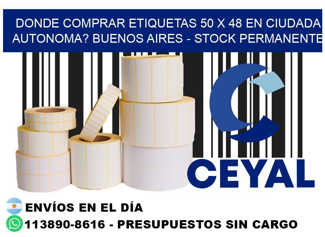 Donde Comprar etiquetas 50 x 48 en CIUDADA AUTONOMA? Buenos Aires - Stock permanente