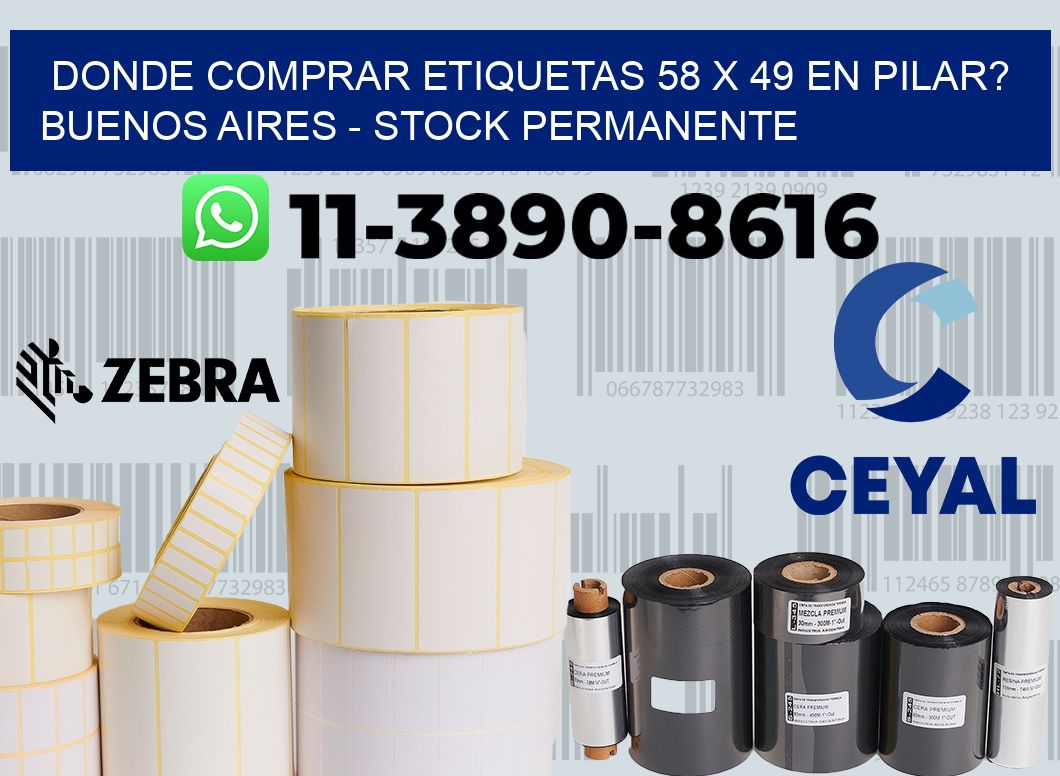 Donde Comprar etiquetas 58 x 49 en PILAR? Buenos Aires - Stock permanente