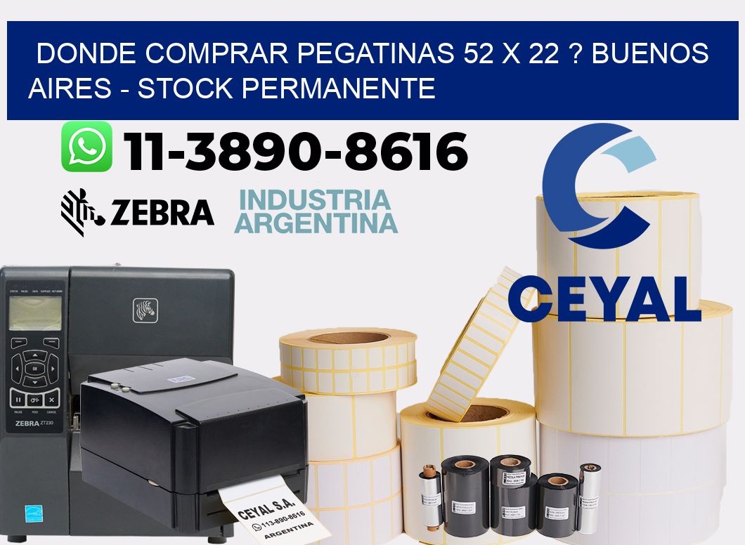 Donde Comprar pegatinas 52 x 22 ? Buenos Aires - Stock permanente