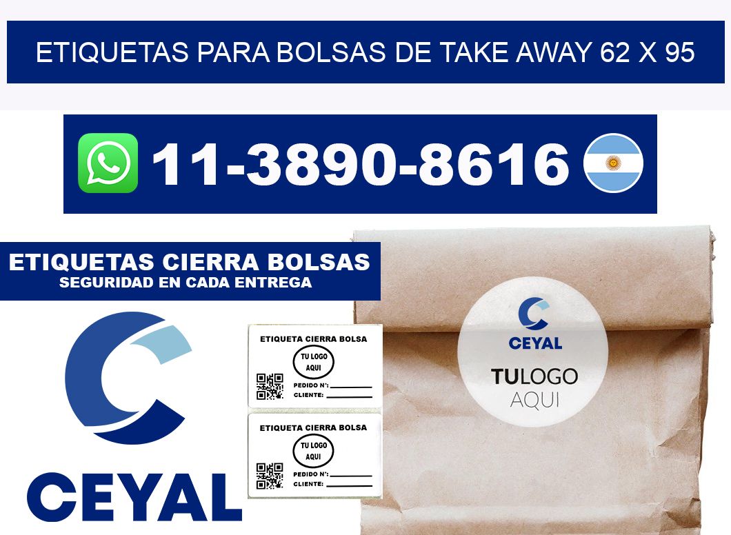 ETIQUETAS PARA BOLSAS DE TAKE AWAY 62 x 95