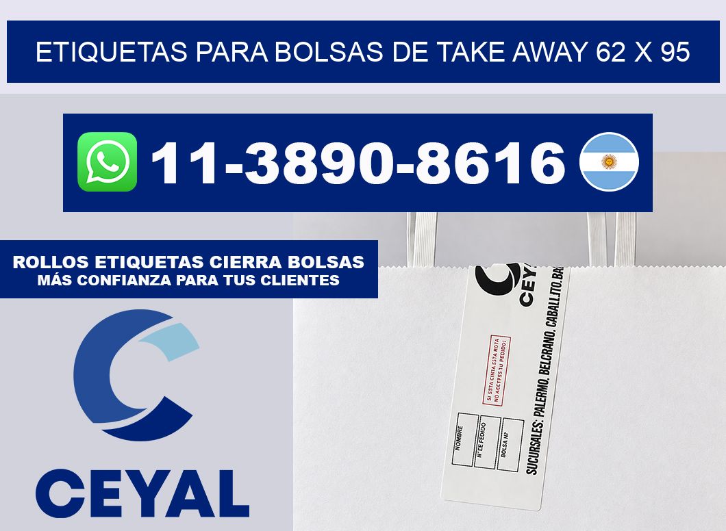 ETIQUETAS PARA BOLSAS DE TAKE AWAY 62 x 95