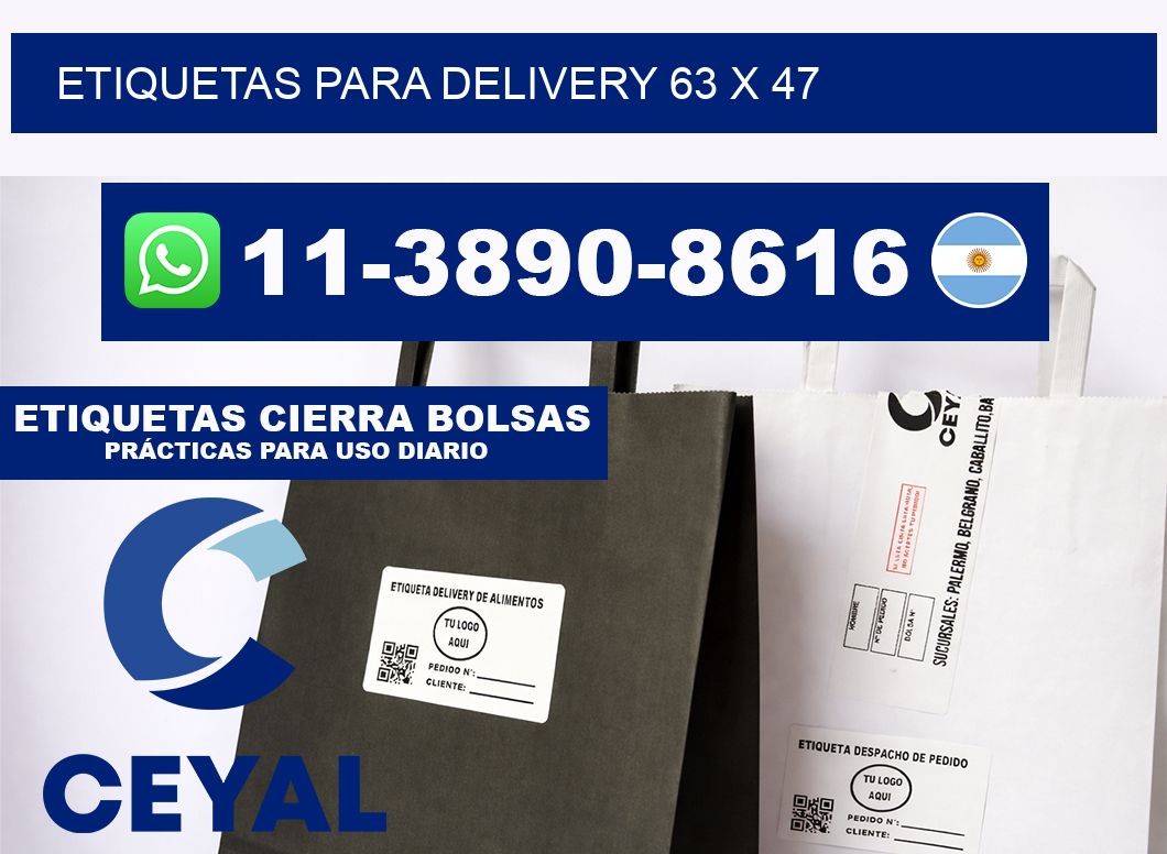 ETIQUETAS PARA DELIVERY 63 x 47
