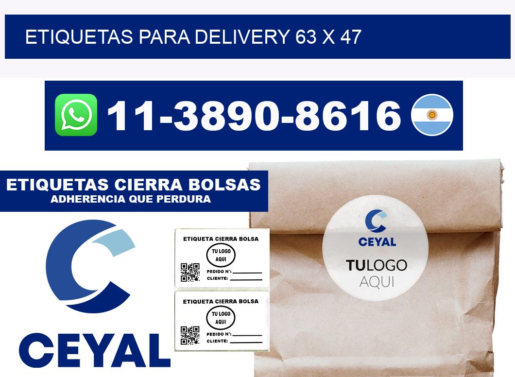 ETIQUETAS PARA DELIVERY 63 x 47