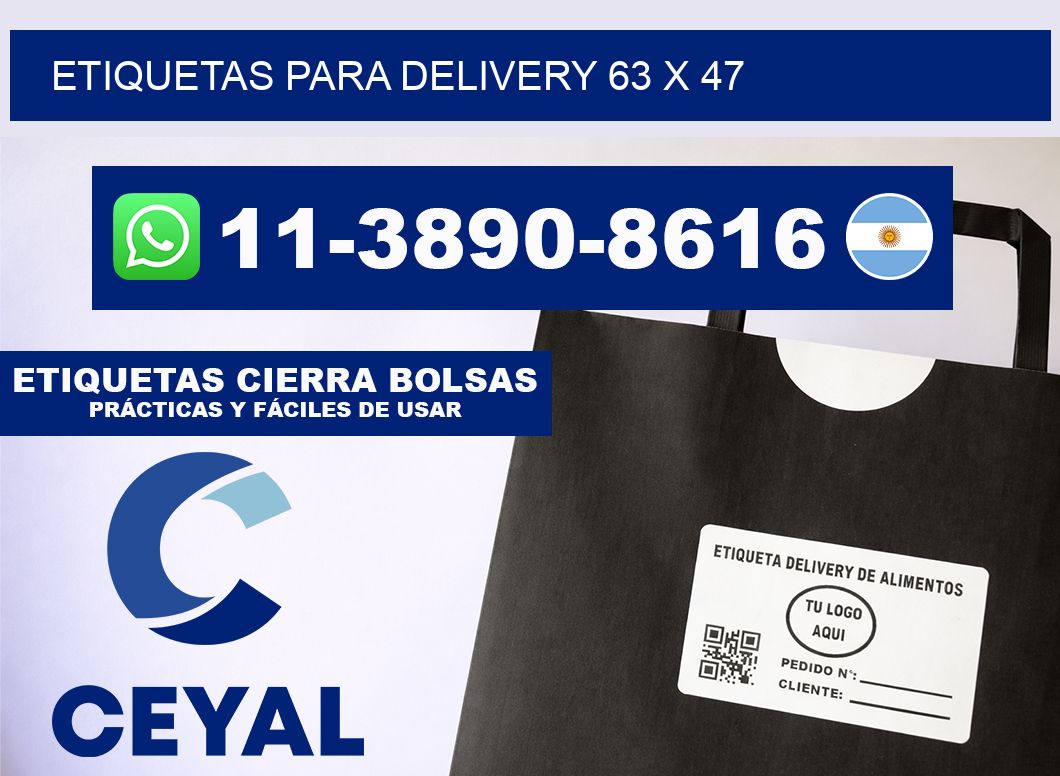ETIQUETAS PARA DELIVERY 63 x 47