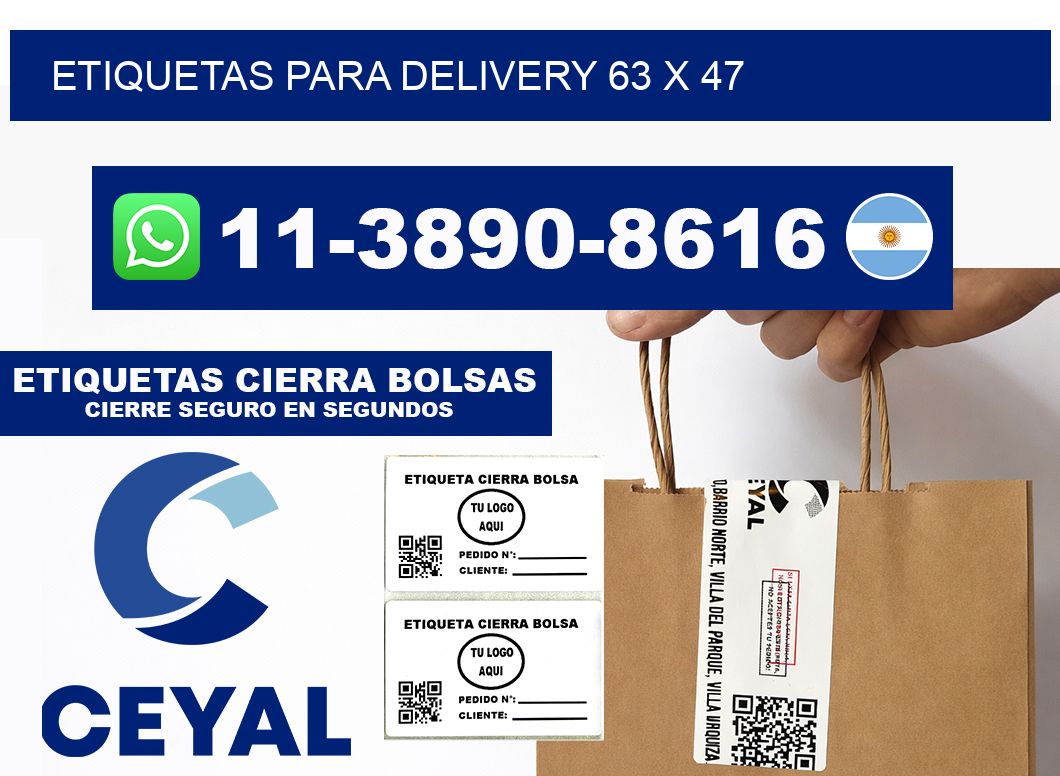 ETIQUETAS PARA DELIVERY 63 x 47
