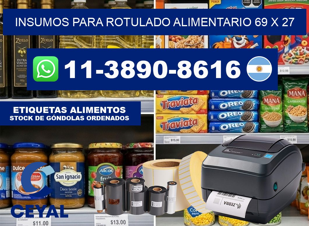 Insumos para rotulado alimentario 69 x 27