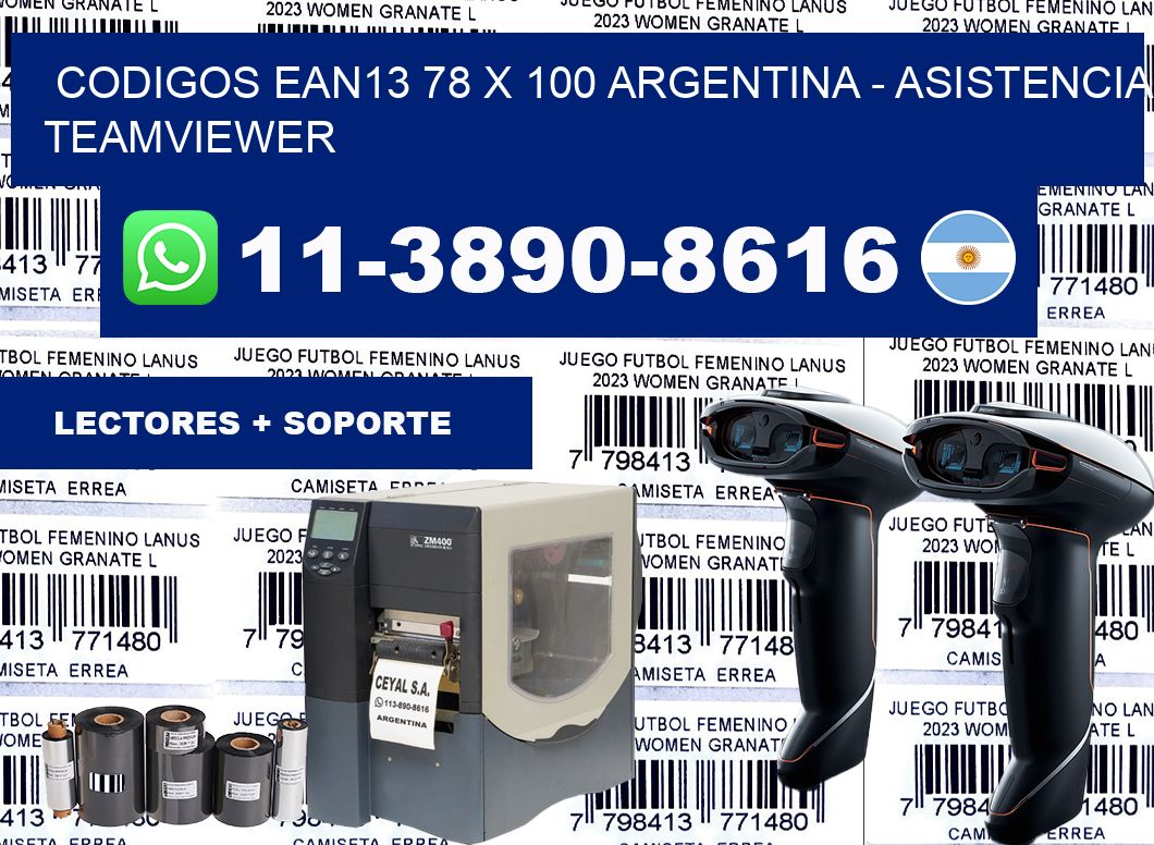 codigos ean13 78 x 100 argentina – asistencia teamviewer