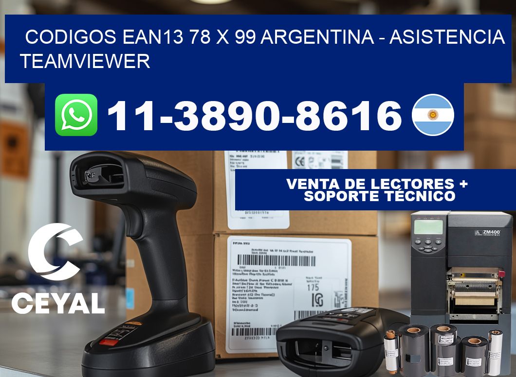 codigos ean13 78 x 99 argentina - asistencia teamviewer