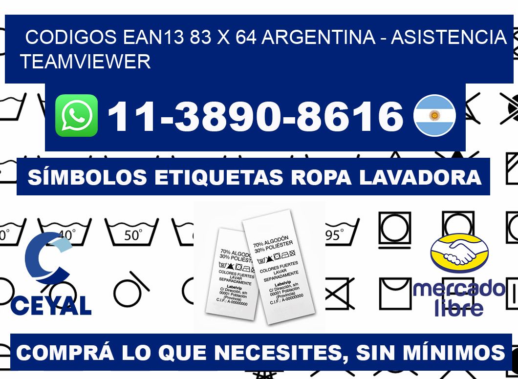 codigos ean13 83 x 64 argentina - asistencia teamviewer