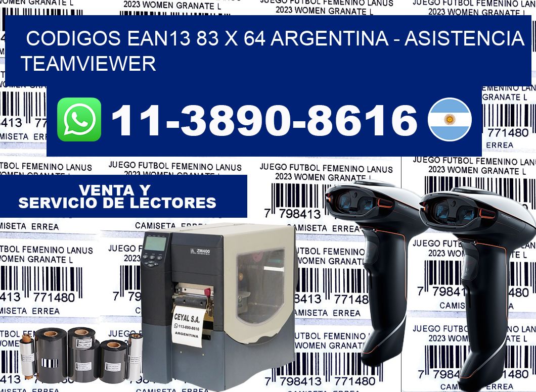 codigos ean13 83 x 64 argentina – asistencia teamviewer