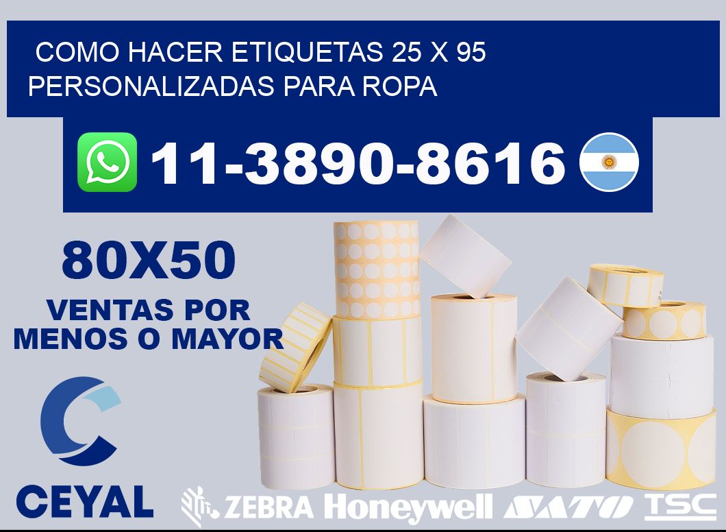 como hacer etiquetas 25 x 95 personalizadas para ropa