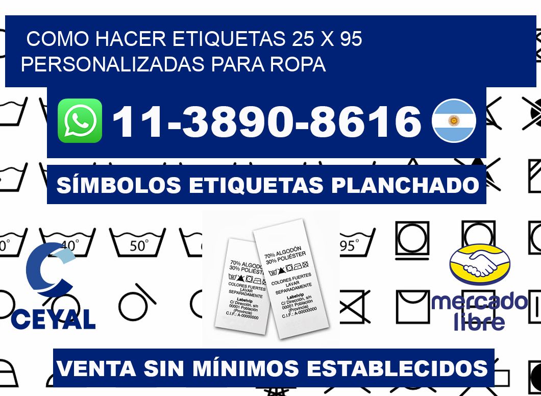 como hacer etiquetas 25 x 95 personalizadas para ropa