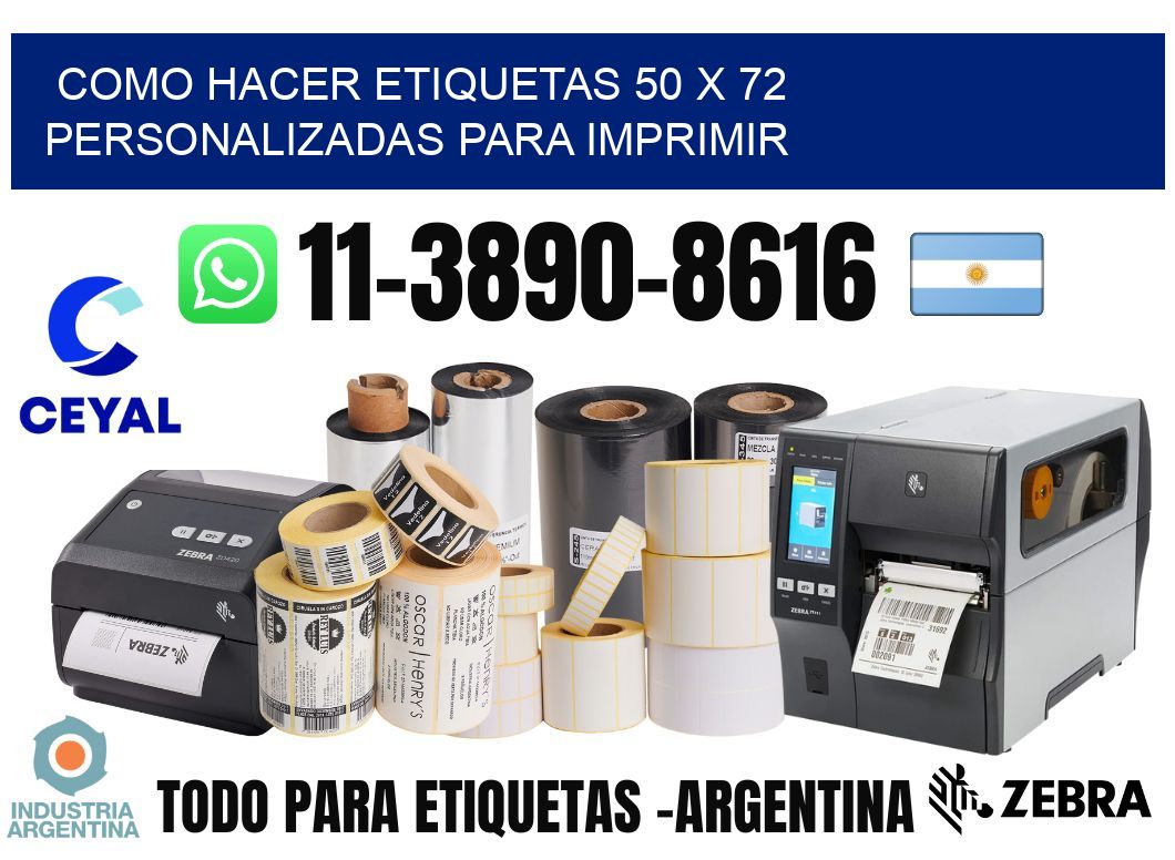como hacer etiquetas 50 x 72 personalizadas para imprimir