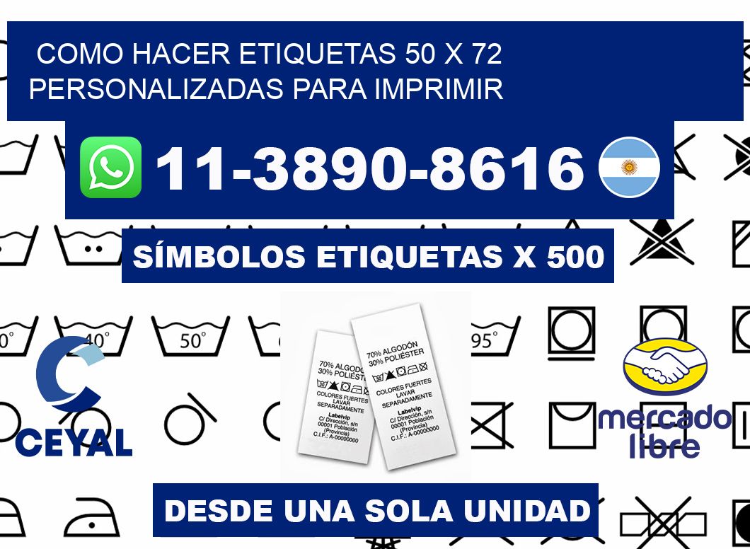 como hacer etiquetas 50 x 72 personalizadas para imprimir