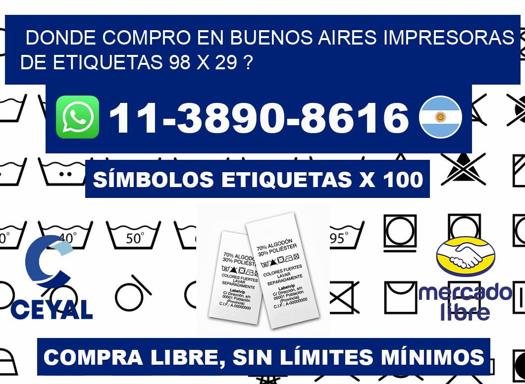 donde compro en buenos aires impresoras de etiquetas 98 x 29 ?