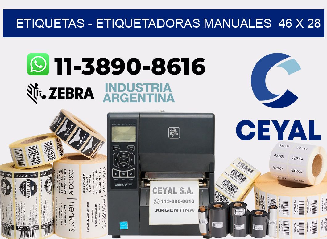 etiquetas – Etiquetadoras Manuales  46 x 28