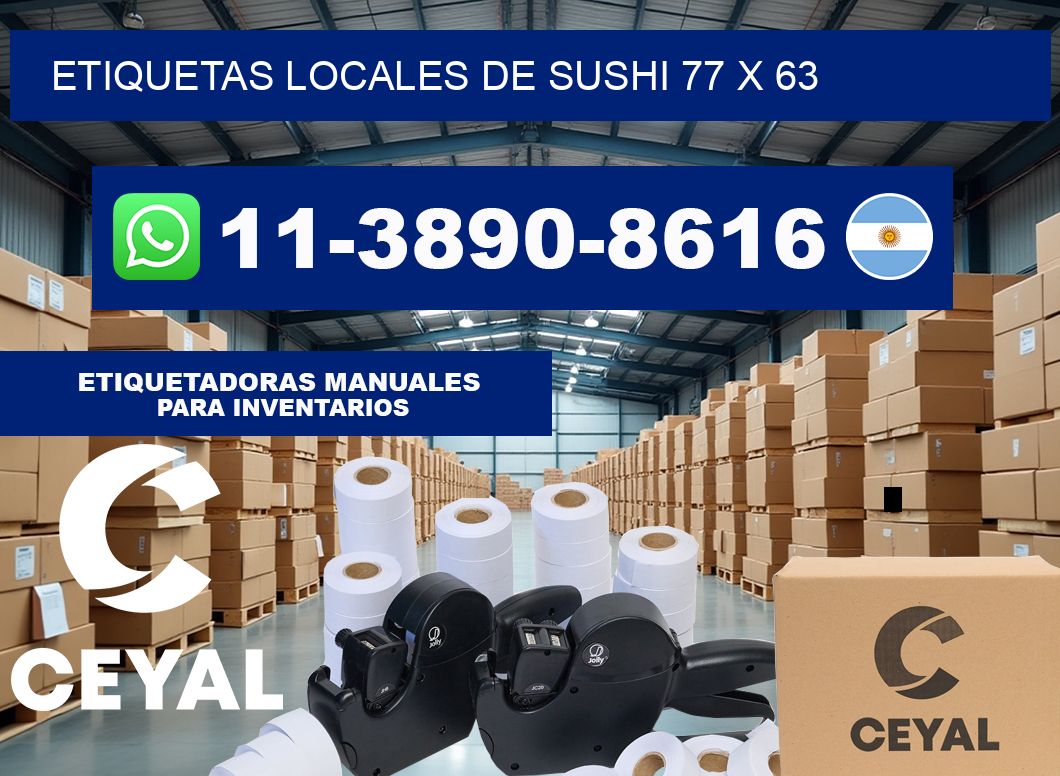 etiquetas locales de sushi 77 x 63