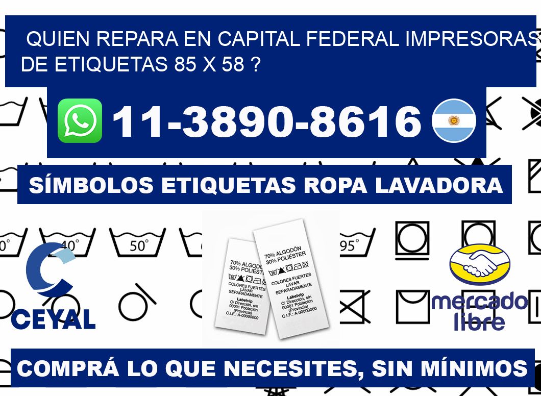 quien repara en capital federal impresoras de etiquetas 85 x 58 ?