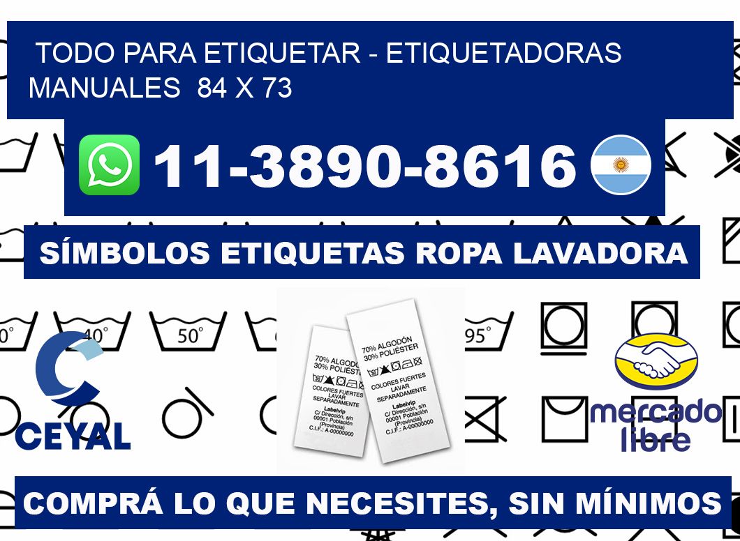 todo para etiquetar - Etiquetadoras Manuales  84 x 73