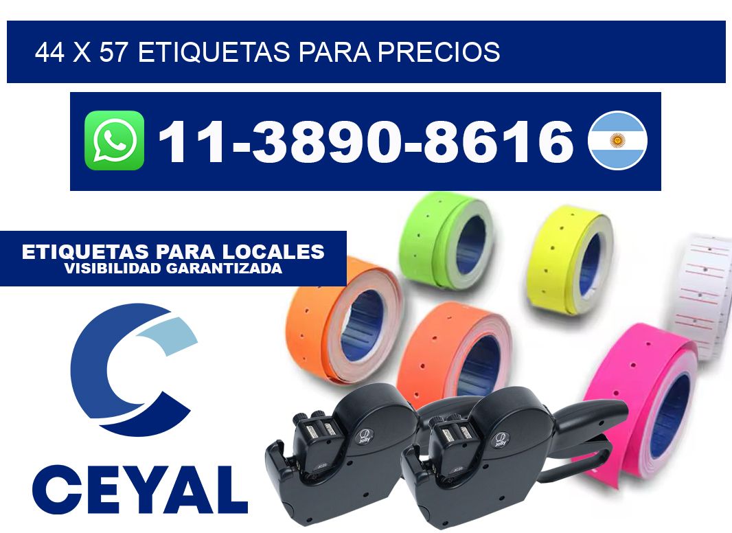 44 x 57 etiquetas para precios