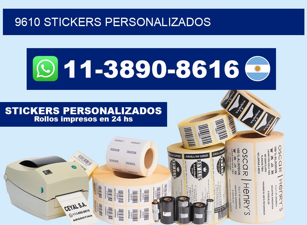 9610 stickers personalizados