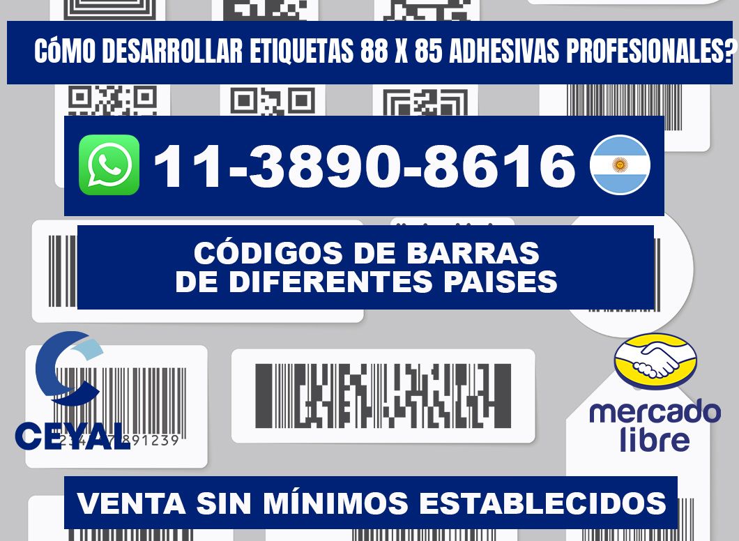 Cómo desarrollar etiquetas 88 x 85 adhesivas profesionales?