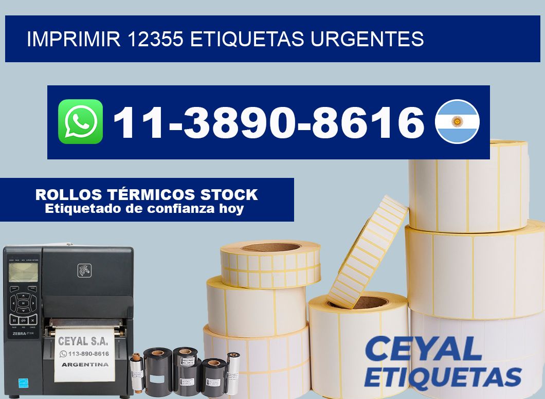 IMPRIMIR 12355 ETIQUETAS URGENTES