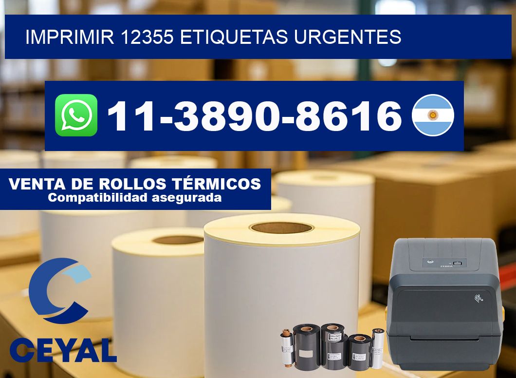 IMPRIMIR 12355 ETIQUETAS URGENTES