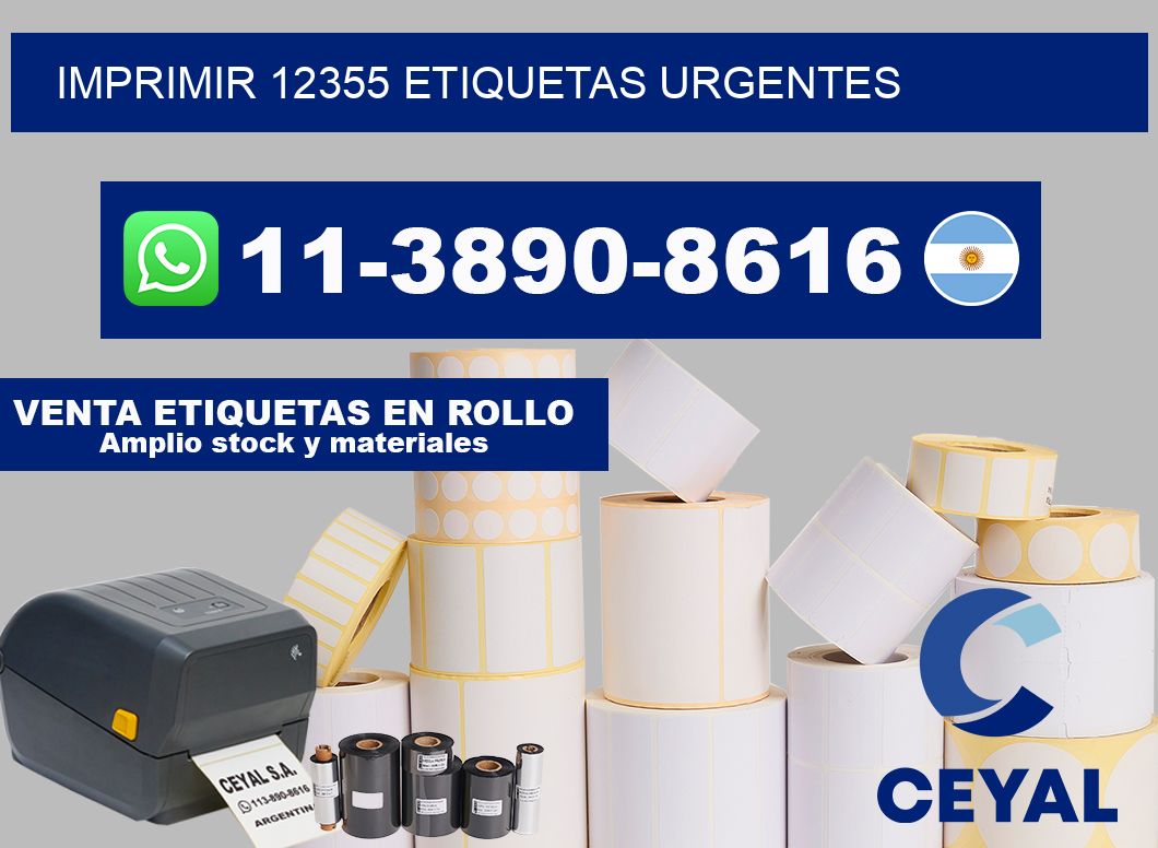 IMPRIMIR 12355 ETIQUETAS URGENTES