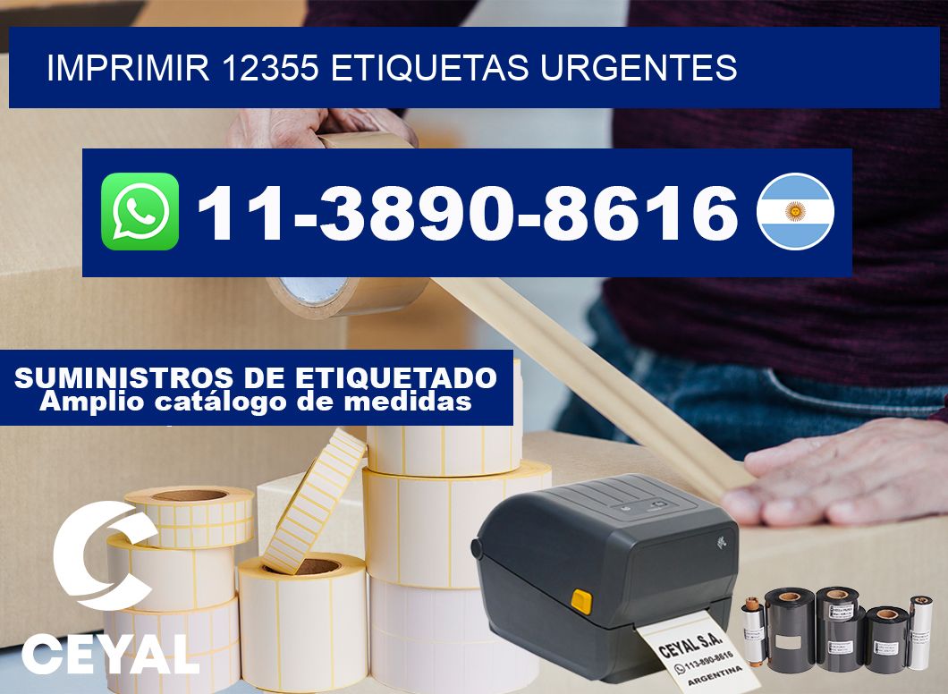 IMPRIMIR 12355 ETIQUETAS URGENTES